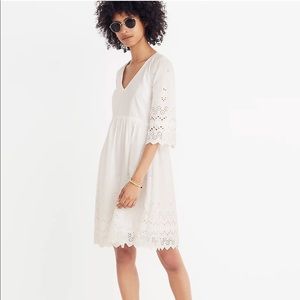 Madewell Eyelet Lattice Dress